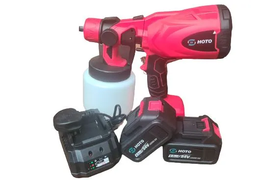 18V Cordless Battery Powered Portable Paint Sprayer Spray Gun Come with 2 Battery & 1 Charger | Model : SGE-CX33