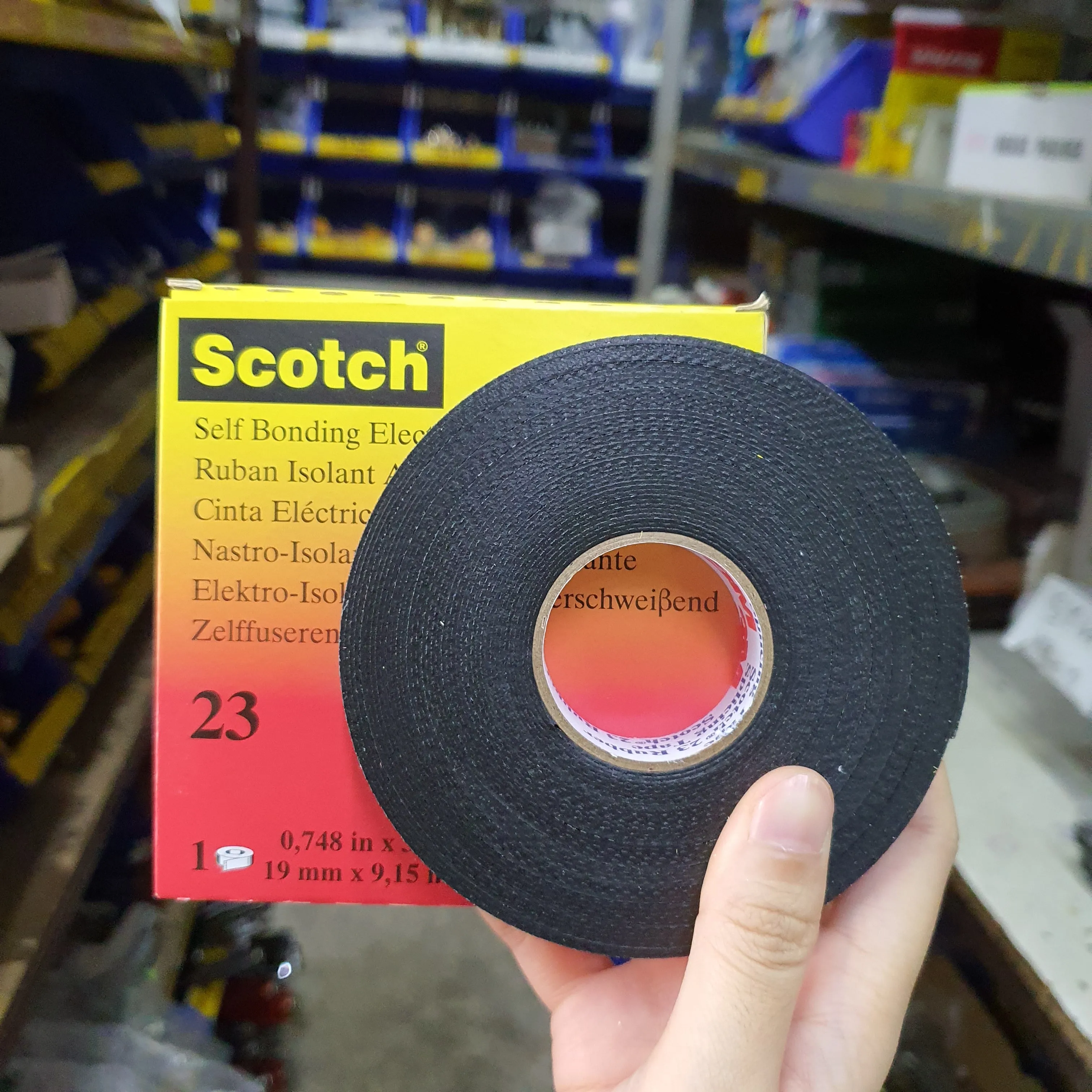 3M Scotch 23 Rubbing Splicing Tape 3/4 X 30Ft | Model : 3M-S23