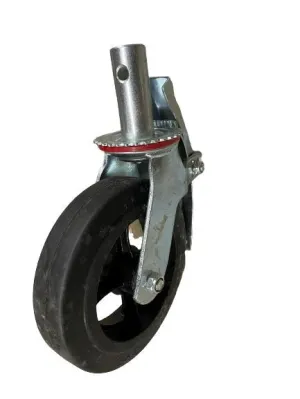 6 / 8 Scaffolding Wheel Black Rubber