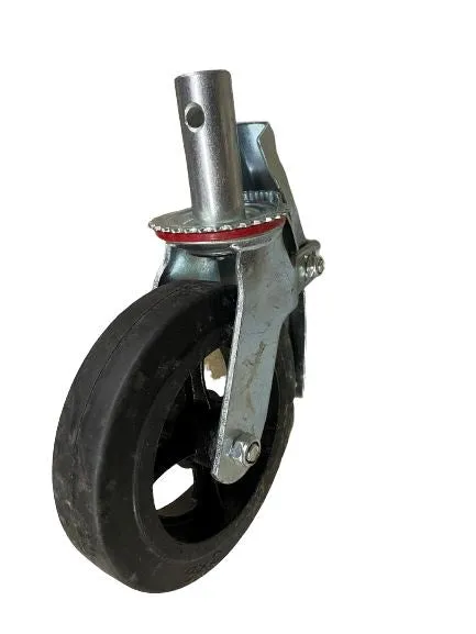 6 / 8 Scaffolding Wheel Black Rubber