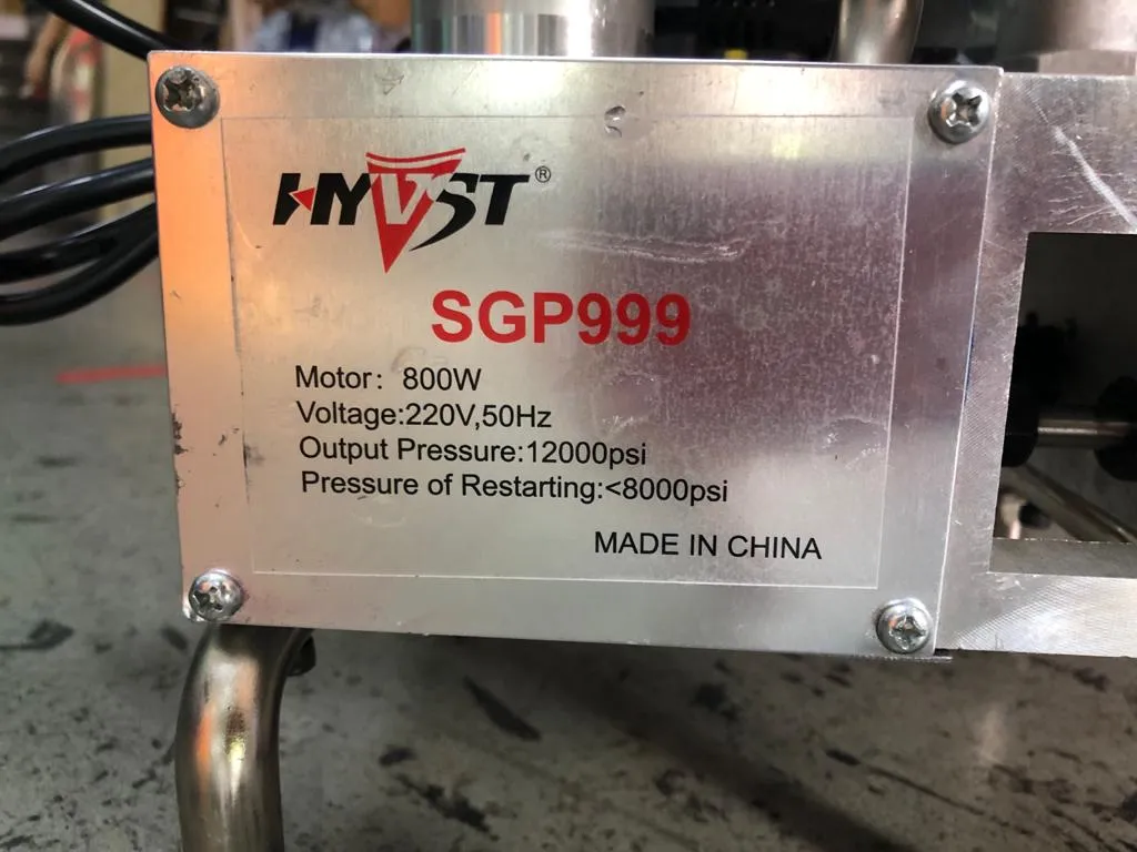 999 Two components 900W HP Pump 240V/50HZ | Model : PU-999-2