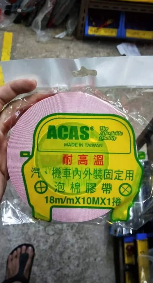 Acas 18Mmx10M White D/Side Foam Tape | Model : DSFT-A18