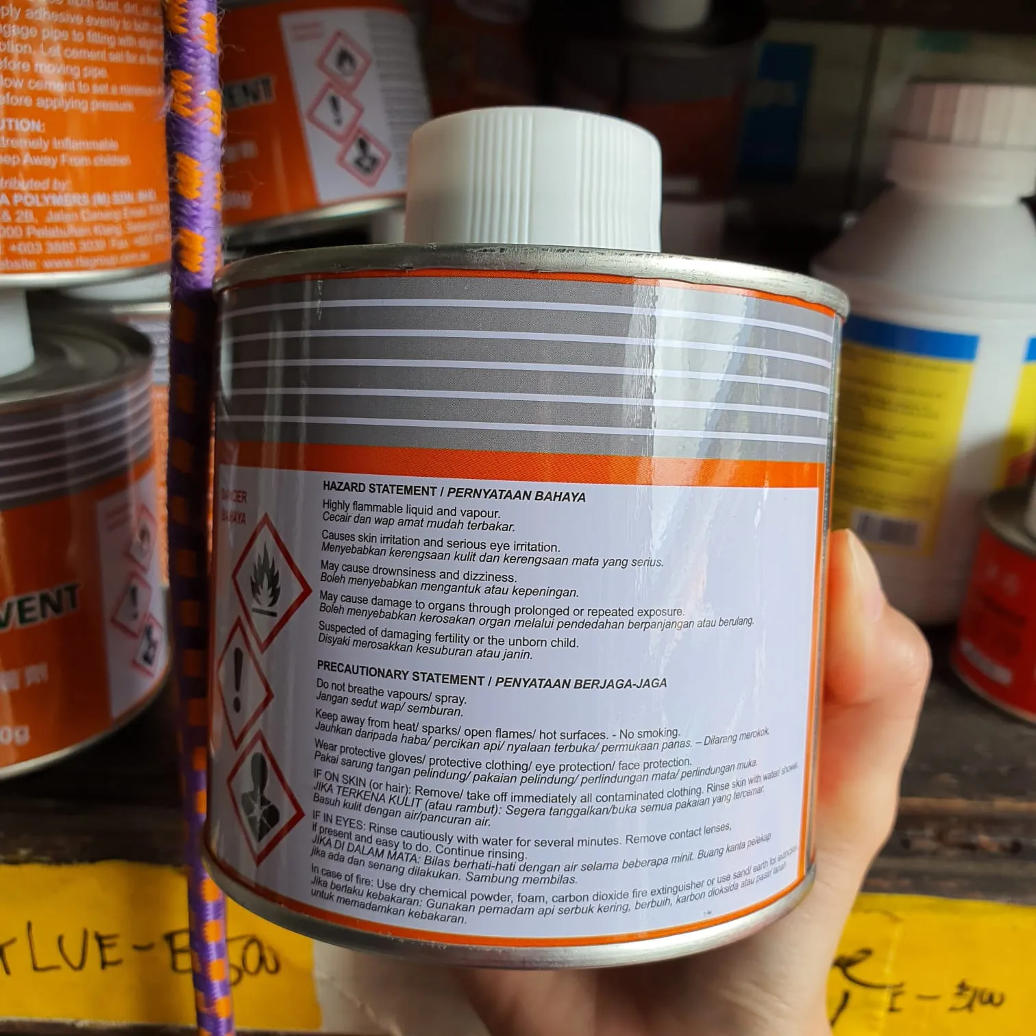 Aftek Pvc Solvent Cement with 500G | Model : GLUE-A500