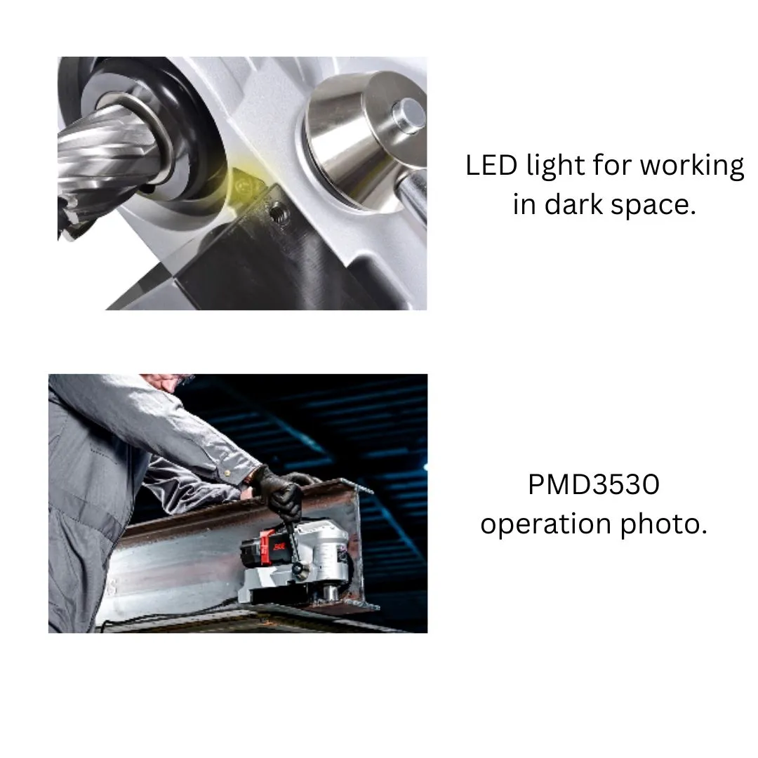 AGP Low Profile Magnetic Drill Press Core Drilling Machine (Made in Taiwan) | Model : MD-PMD3530