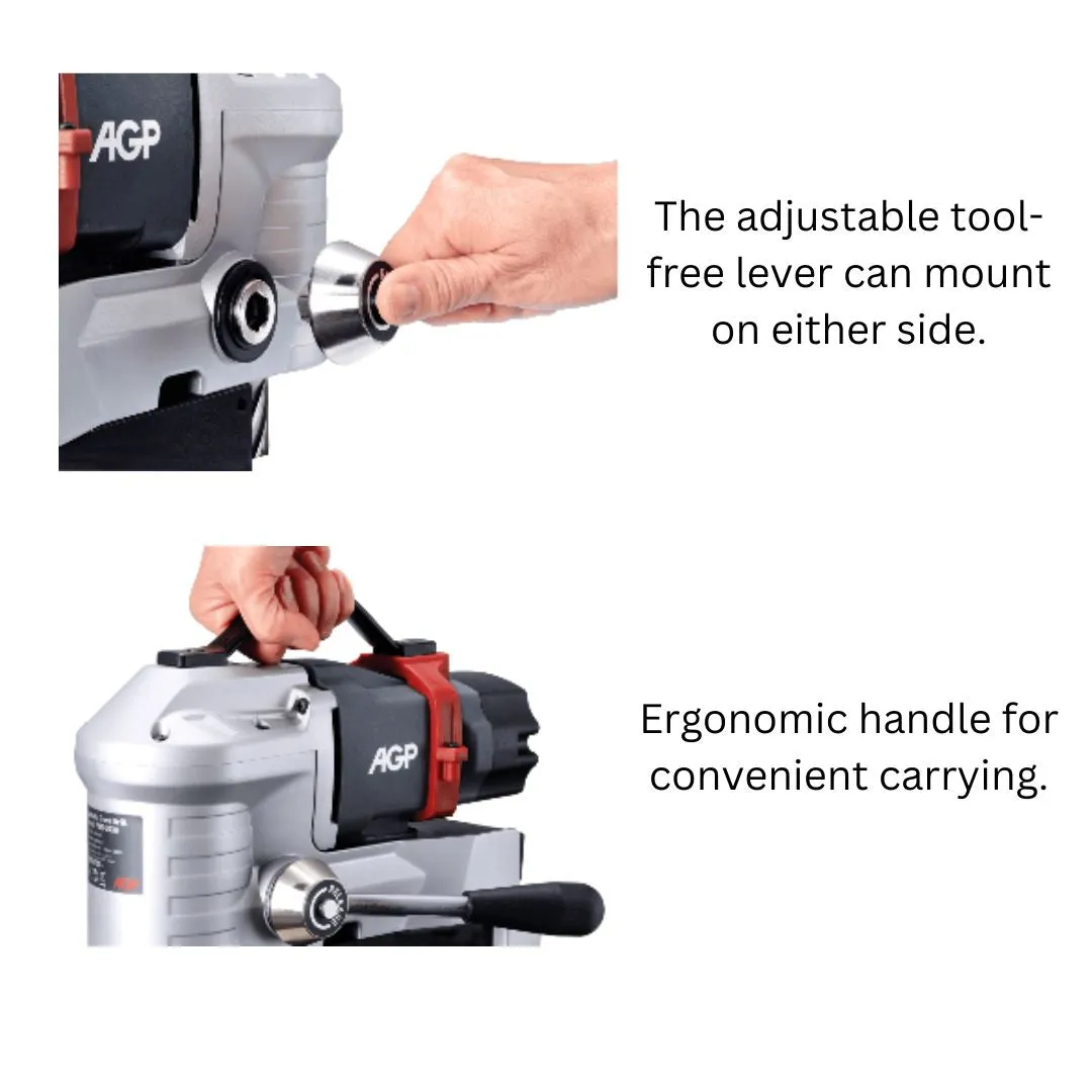 AGP Low Profile Magnetic Drill Press Core Drilling Machine (Made in Taiwan) | Model : MD-PMD3530