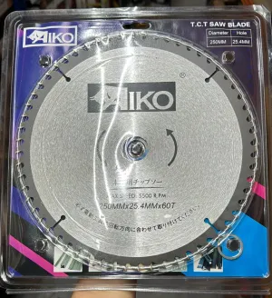 Aiko 10 250*25.4*60T Saw Blade For Wood (Professional) | Model: SBA-W25060T