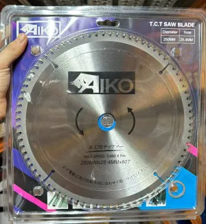 Aiko 10 250*25.4*80T Saw Blade For Wood | Model: SBA-W25080T