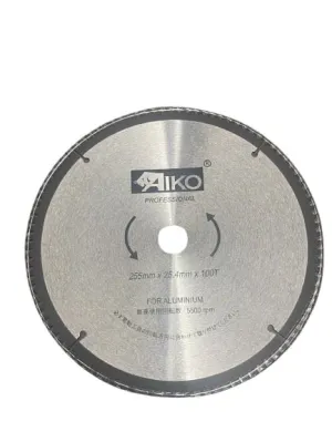 Aiko 10 Aluminium Saw Blade 255*25.4*100T | Model : SBA-A255100T