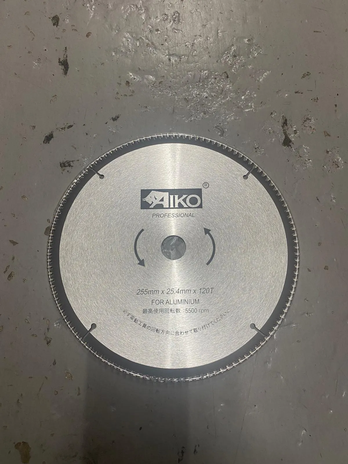Aiko 10 Aluminium Saw Blade 255*25.4*120T | Model : SBA-A255120T