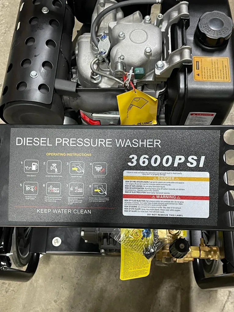 Aiko 10HP. 250BAR 188FA Diesel Engine High Pressure Washer Come with 10m Pressure Hose & Gun | Model : HPW-3WZ-3600DF