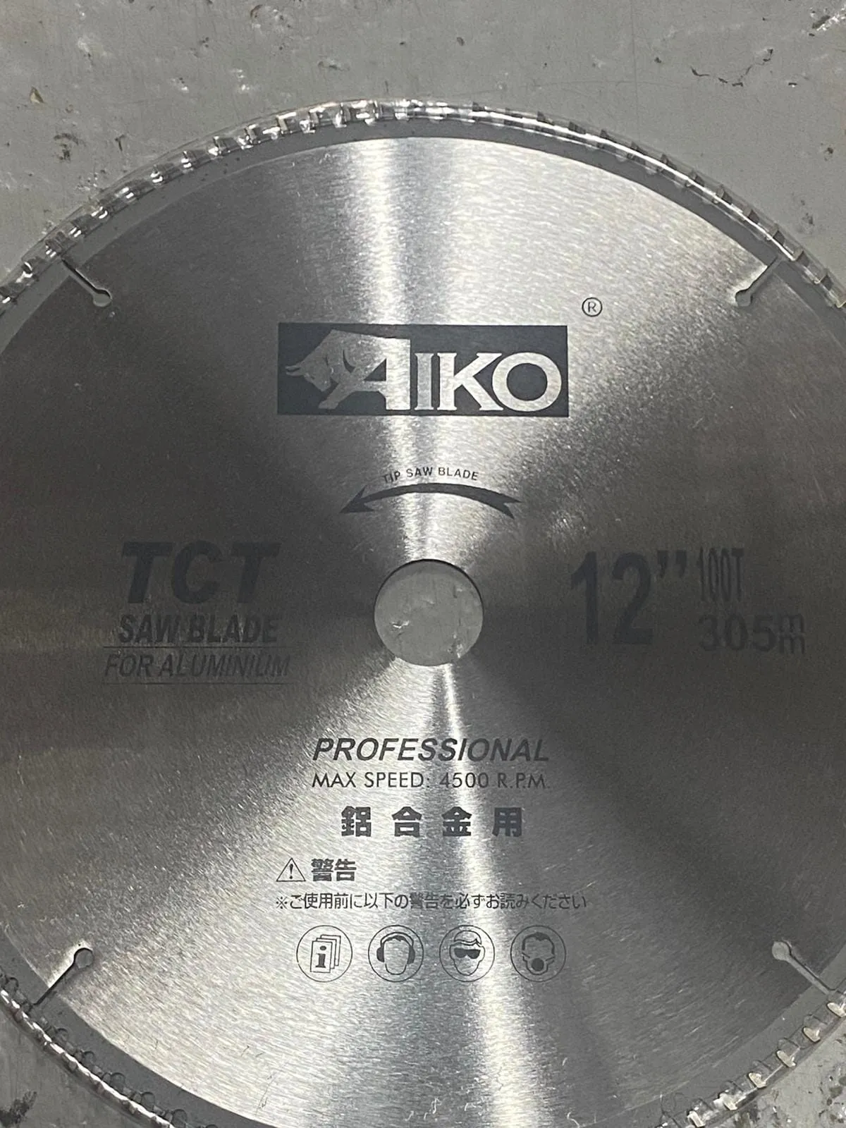 Aiko 12 Aluminium TCT Saw Blade 305*30*100T | Model : SBA-A305100T