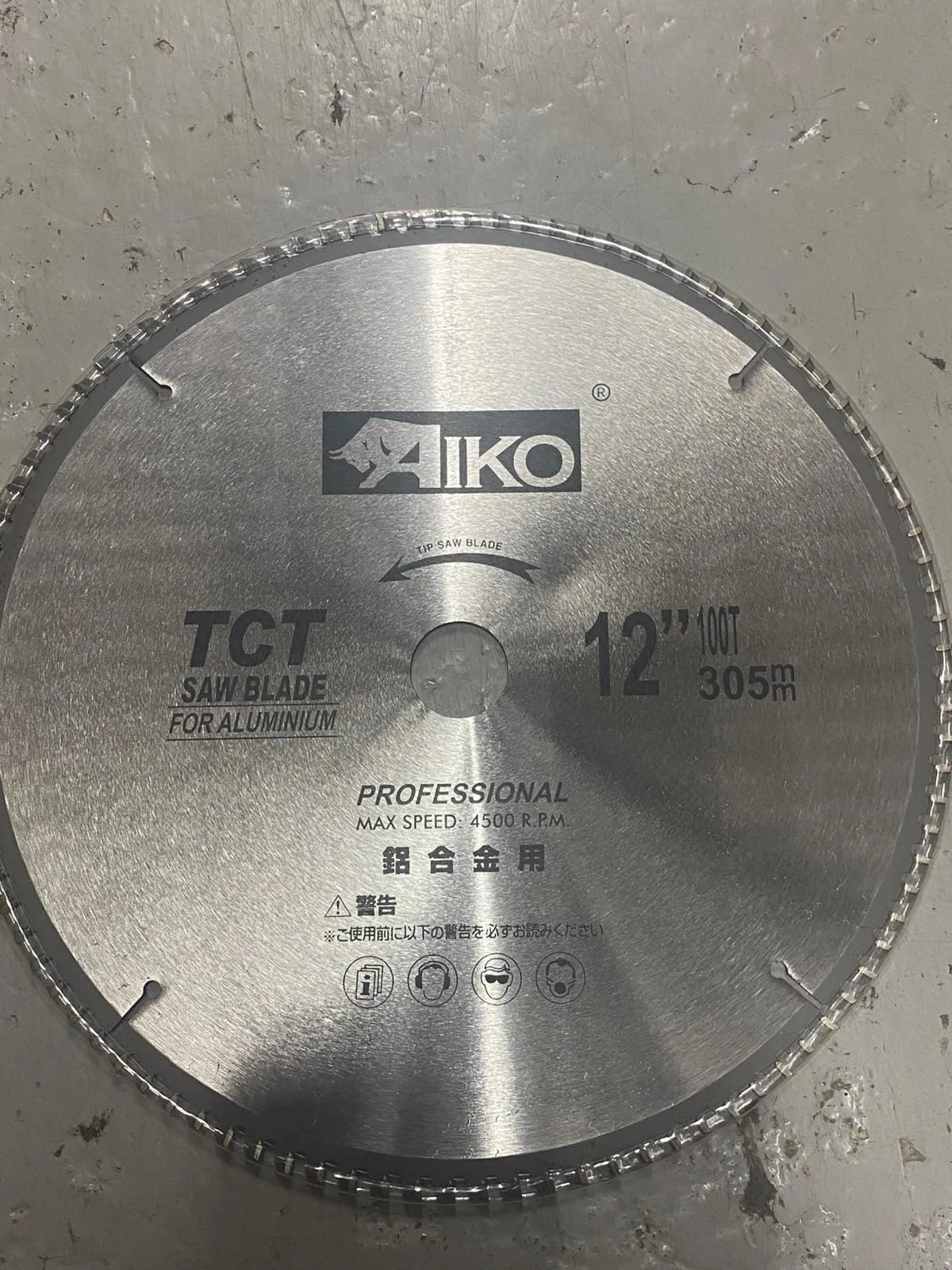 Aiko 12 Aluminium TCT Saw Blade 305*30*100T | Model : SBA-A305100T
