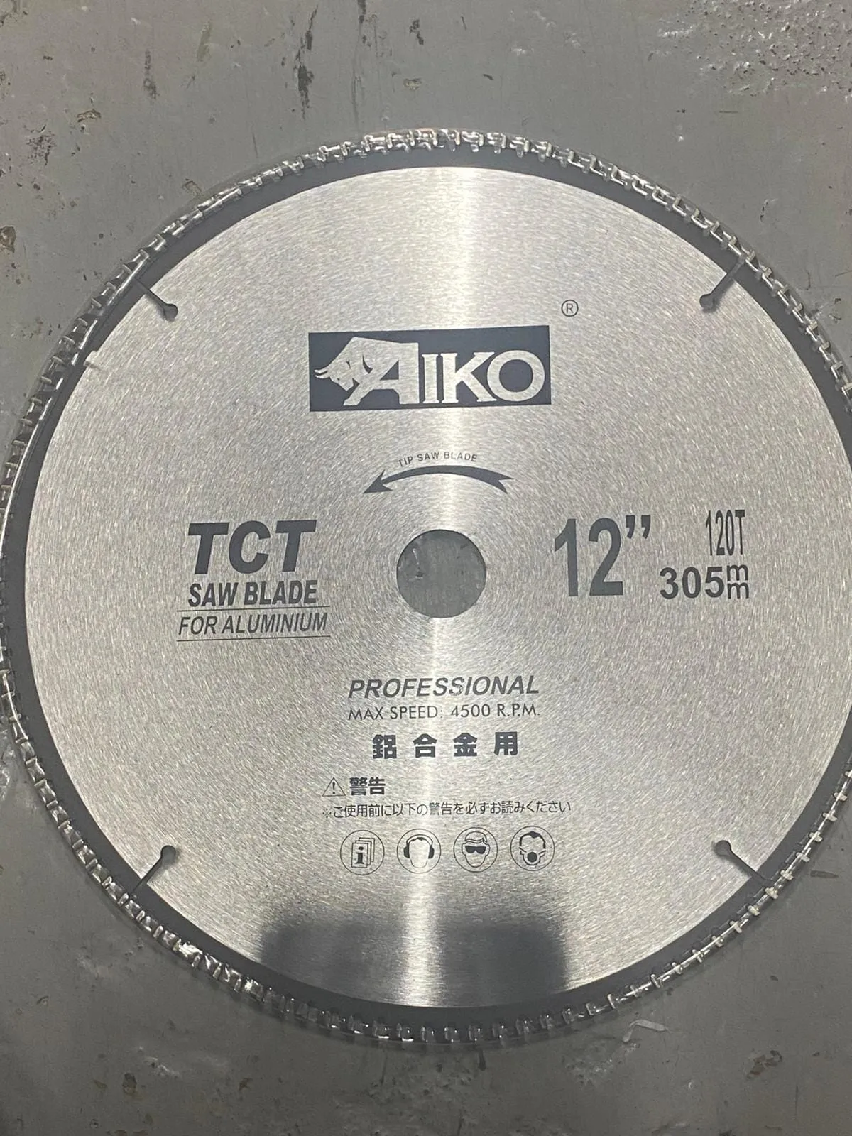 Aiko 12 Aluminium TCT Saw Blade 305*30*120T | Model : SBA-A305120T