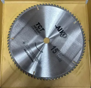 Aiko 15 380*30*80T Wood Blade | Model : SBA-W38080T
