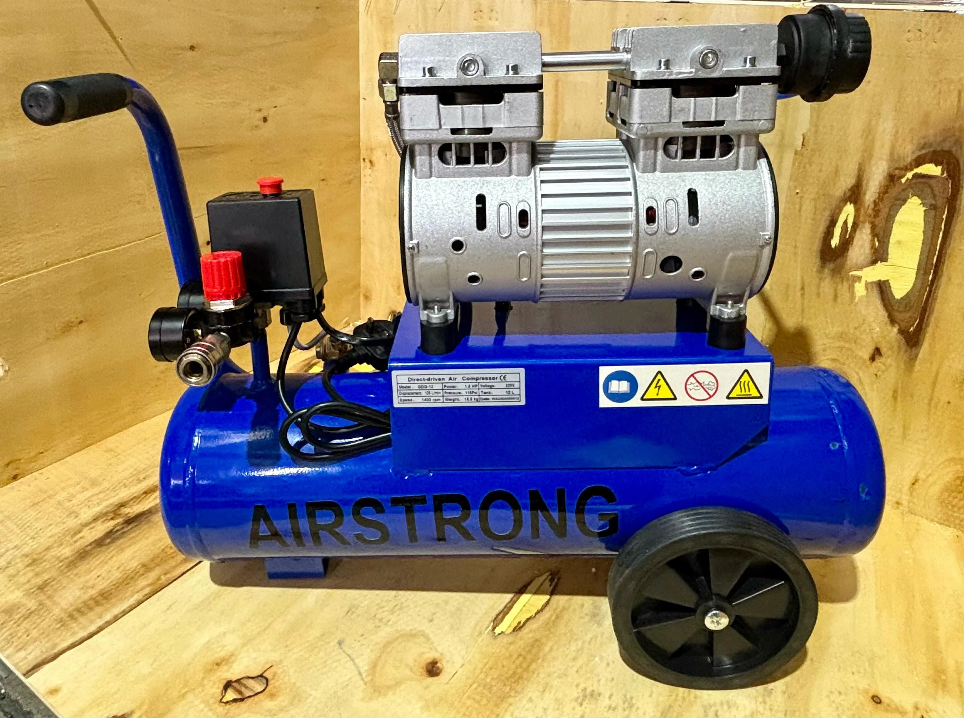Aiko 1.5HP 12L Oil Free & Silent Air Compressor | Model : GDG12