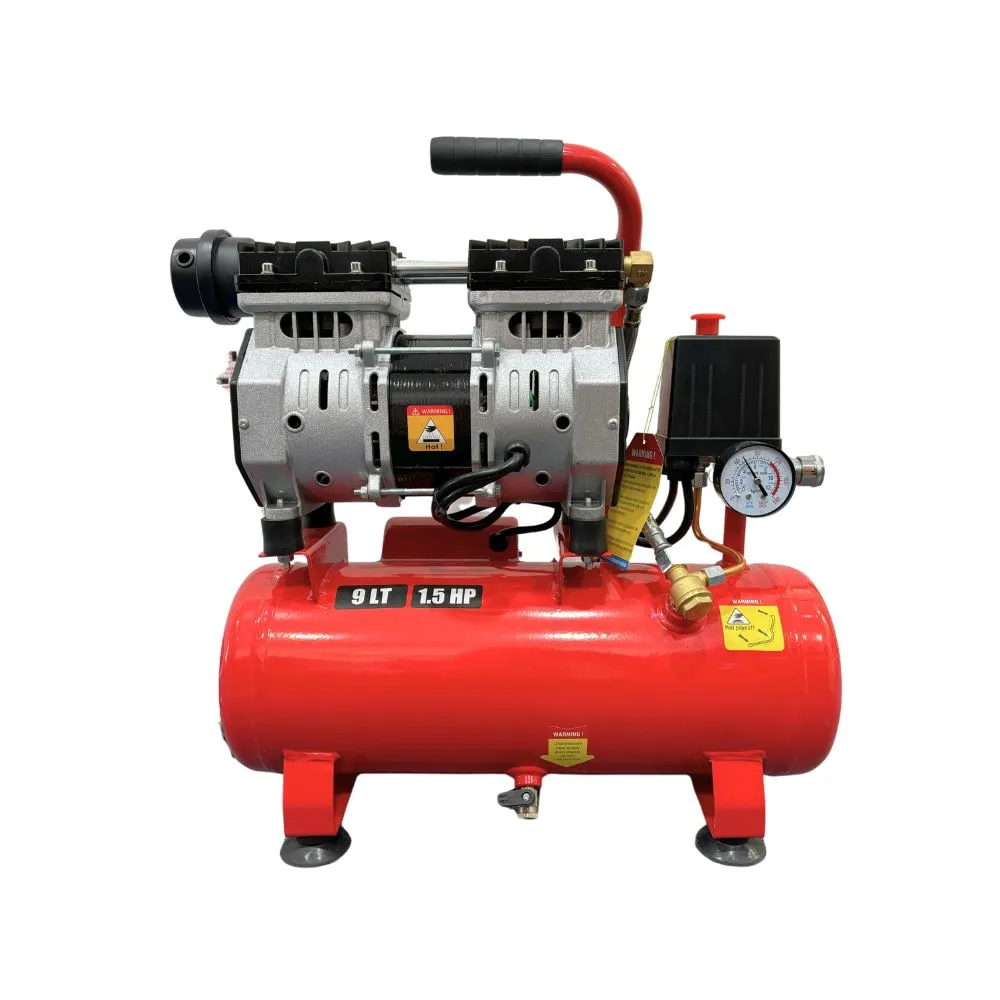 Aiko 1.5HP 9L Oil Free & Silent Air Compressor (Red) | Model : GDG09-RED