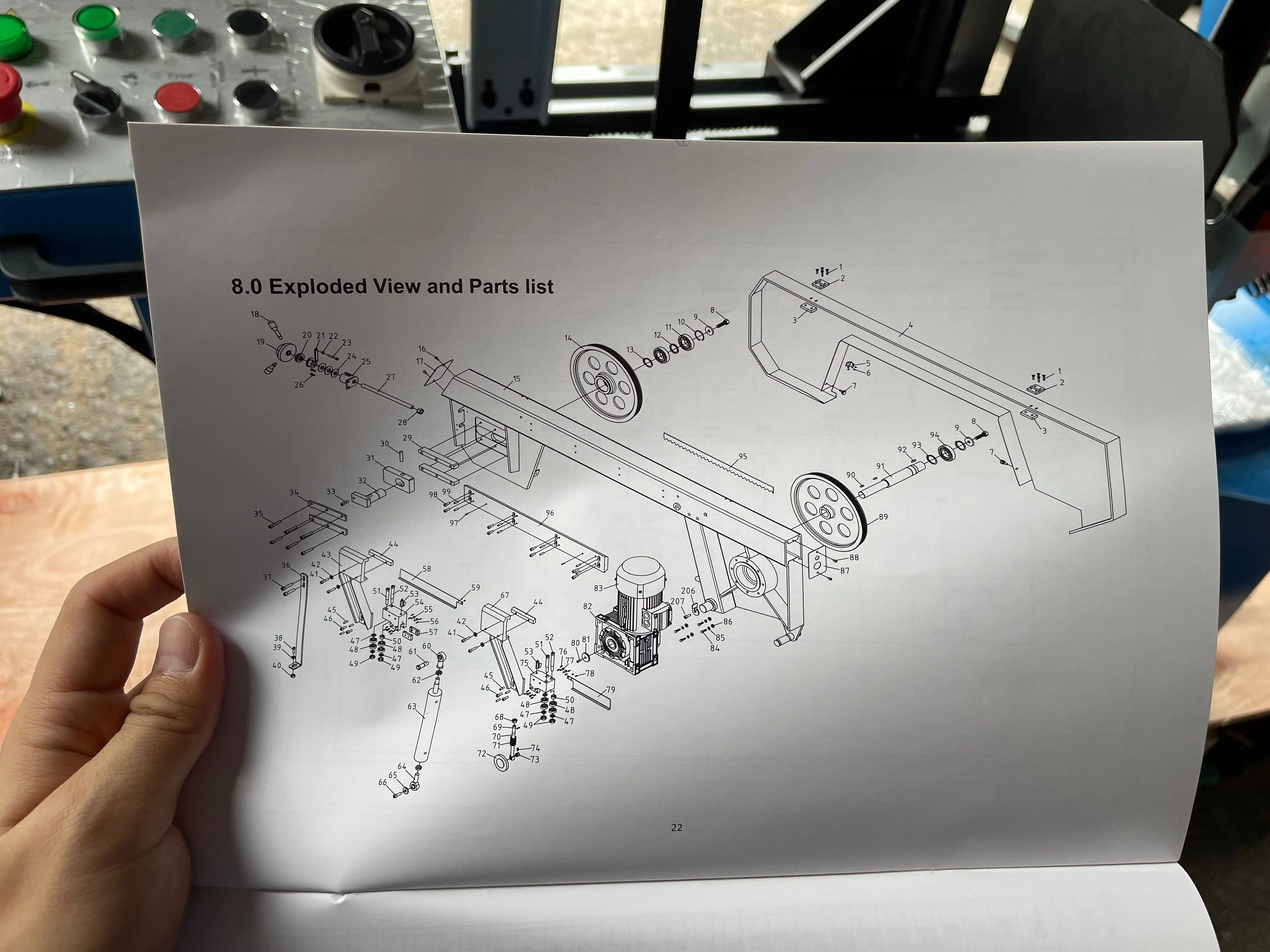 Aiko 16 415V. 50Hz Automatic Metal Cutting Bandsaw Machine | Model : BSM-BS2114TH