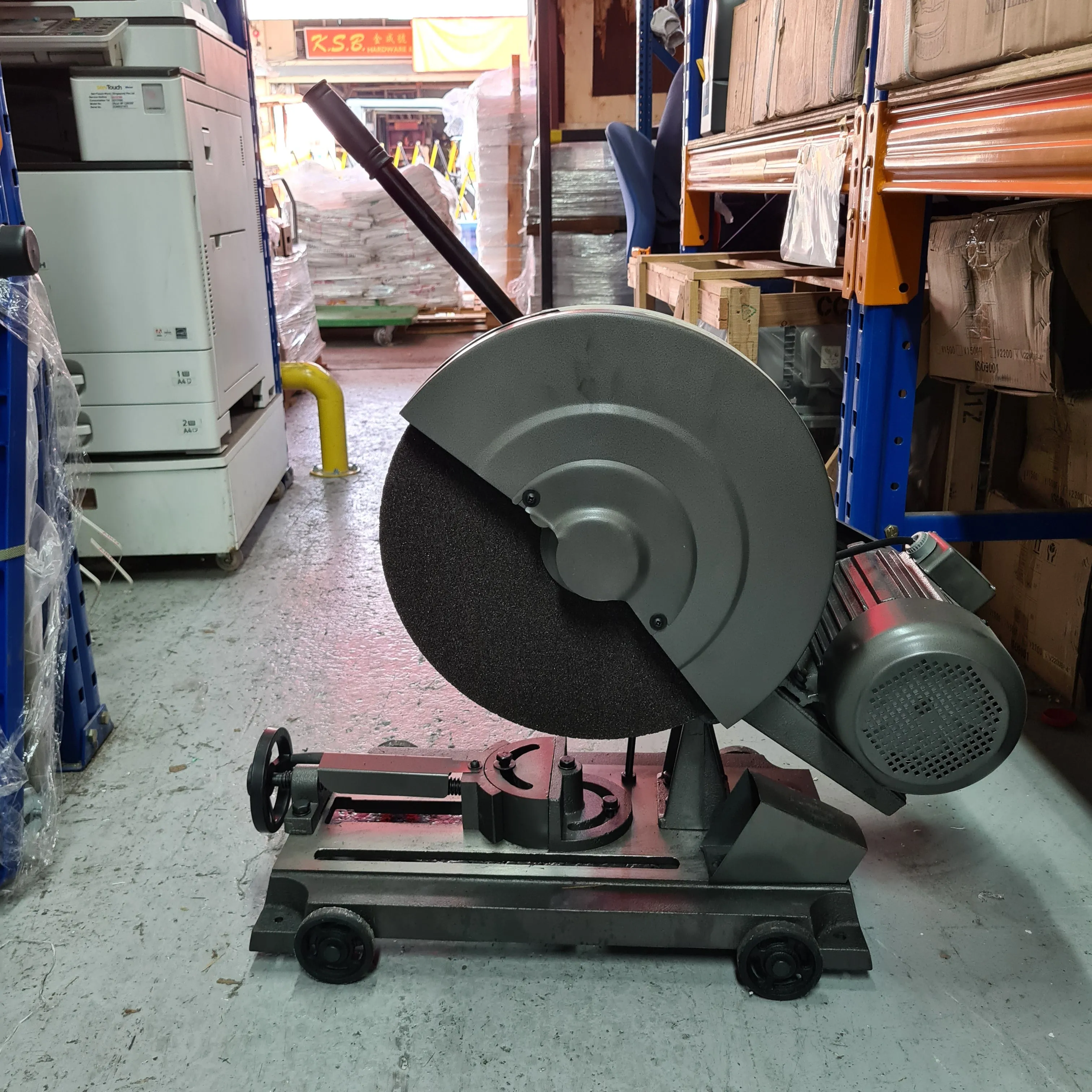 Aiko 16 4HP 3Phase Belt Cutting Machine | Type : With Motor . No Motor  | Model : J3G-400HG