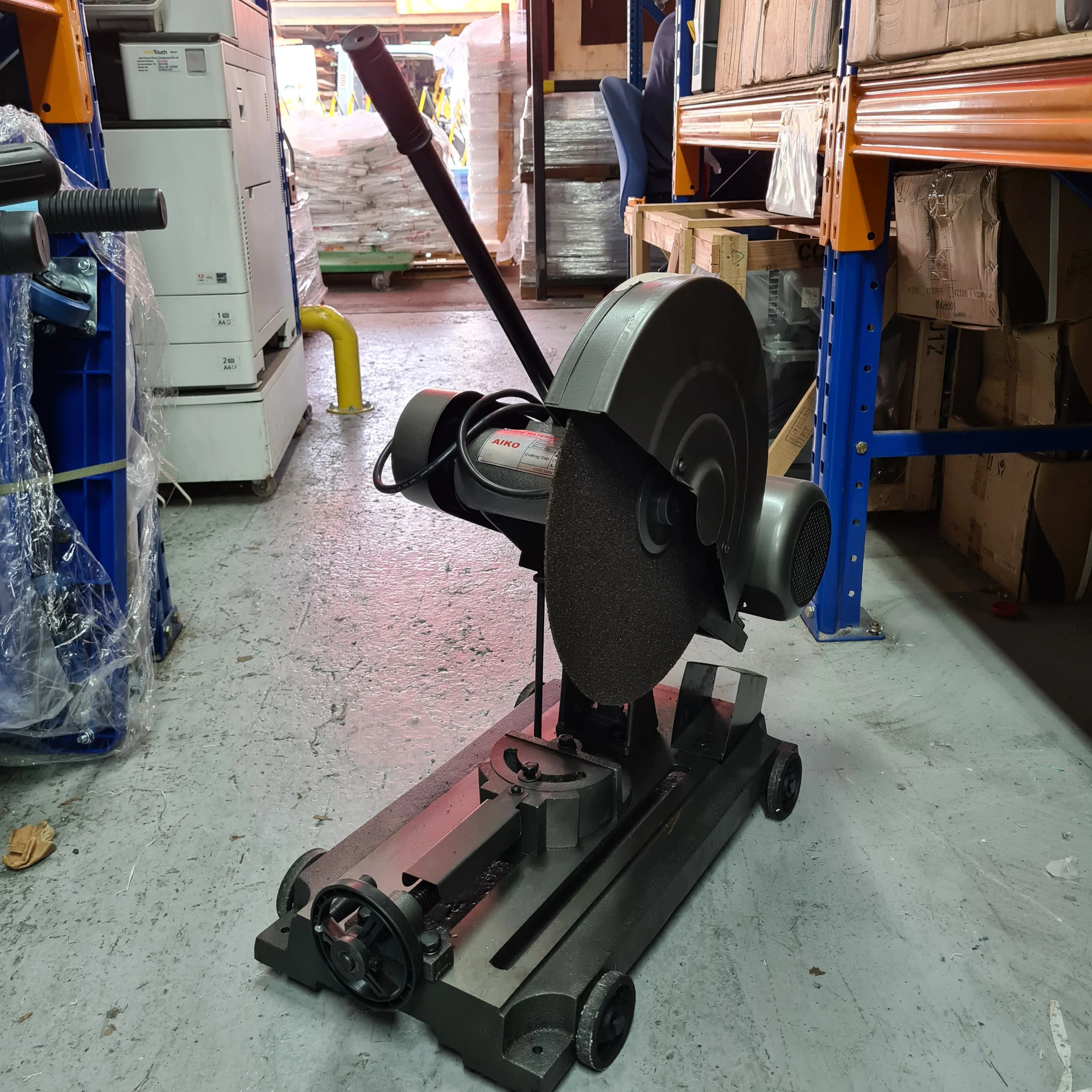 Aiko 16 4HP 3Phase Belt Cutting Machine | Type : With Motor . No Motor  | Model : J3G-400HG