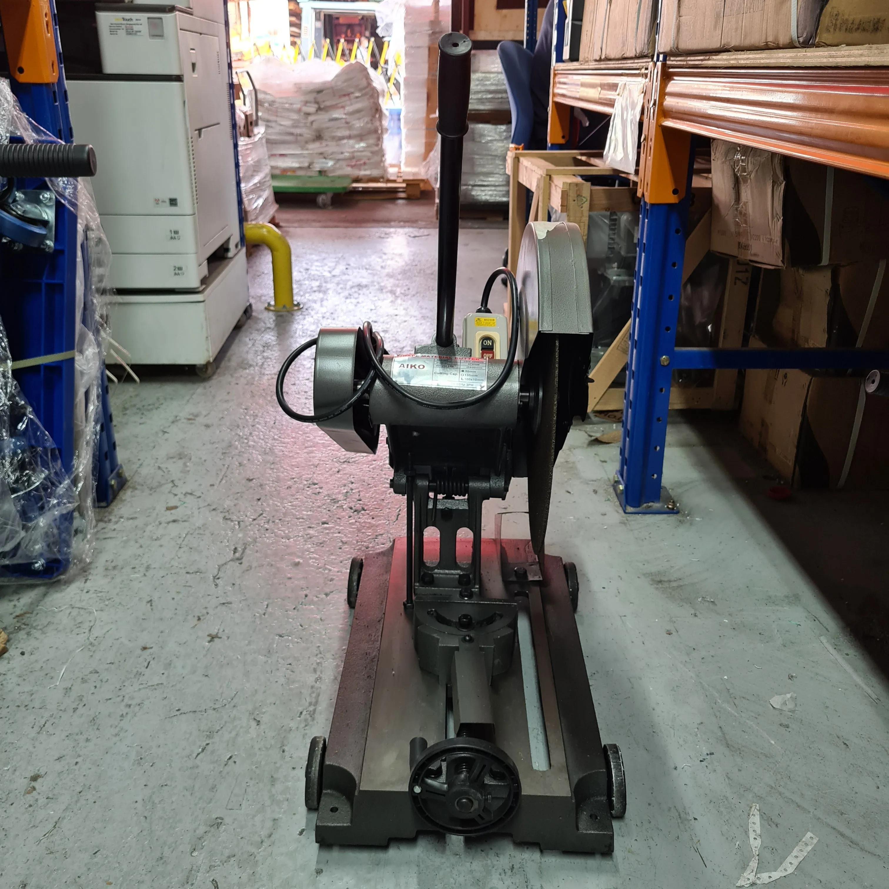Aiko 16 4HP 3Phase Belt Cutting Machine | Type : With Motor . No Motor  | Model : J3G-400HG