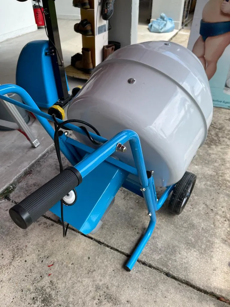 Aiko 160L .240V Cement Mixer Come with Motor (Blue & White) | Model : CMX-HGJ160E