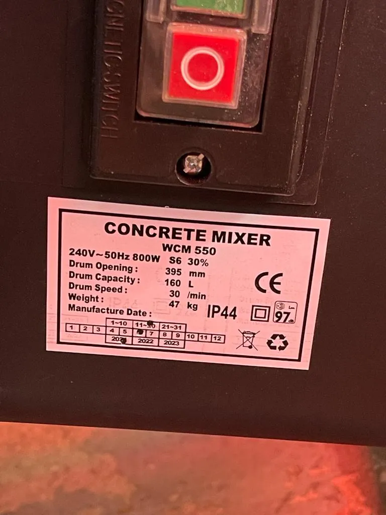 Aiko 160L Cement Mixer Come With 240V Motor (MIKASA BLUE)  | Model : CMX-HGJ160-LG