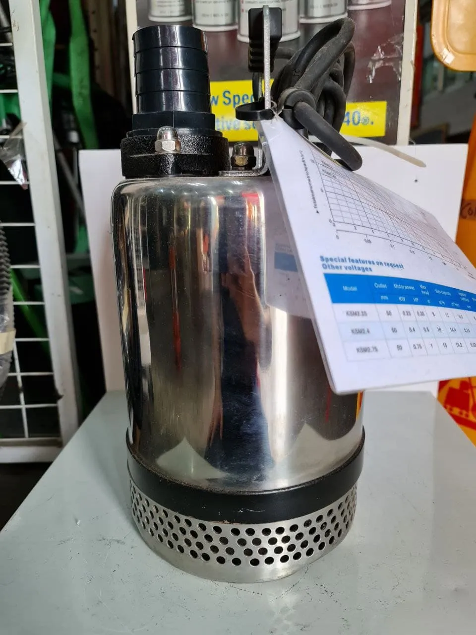 Aiko 2 1/2HP 0.4KW 230V Submersible Water Pump | Model : WP-KSM2.4