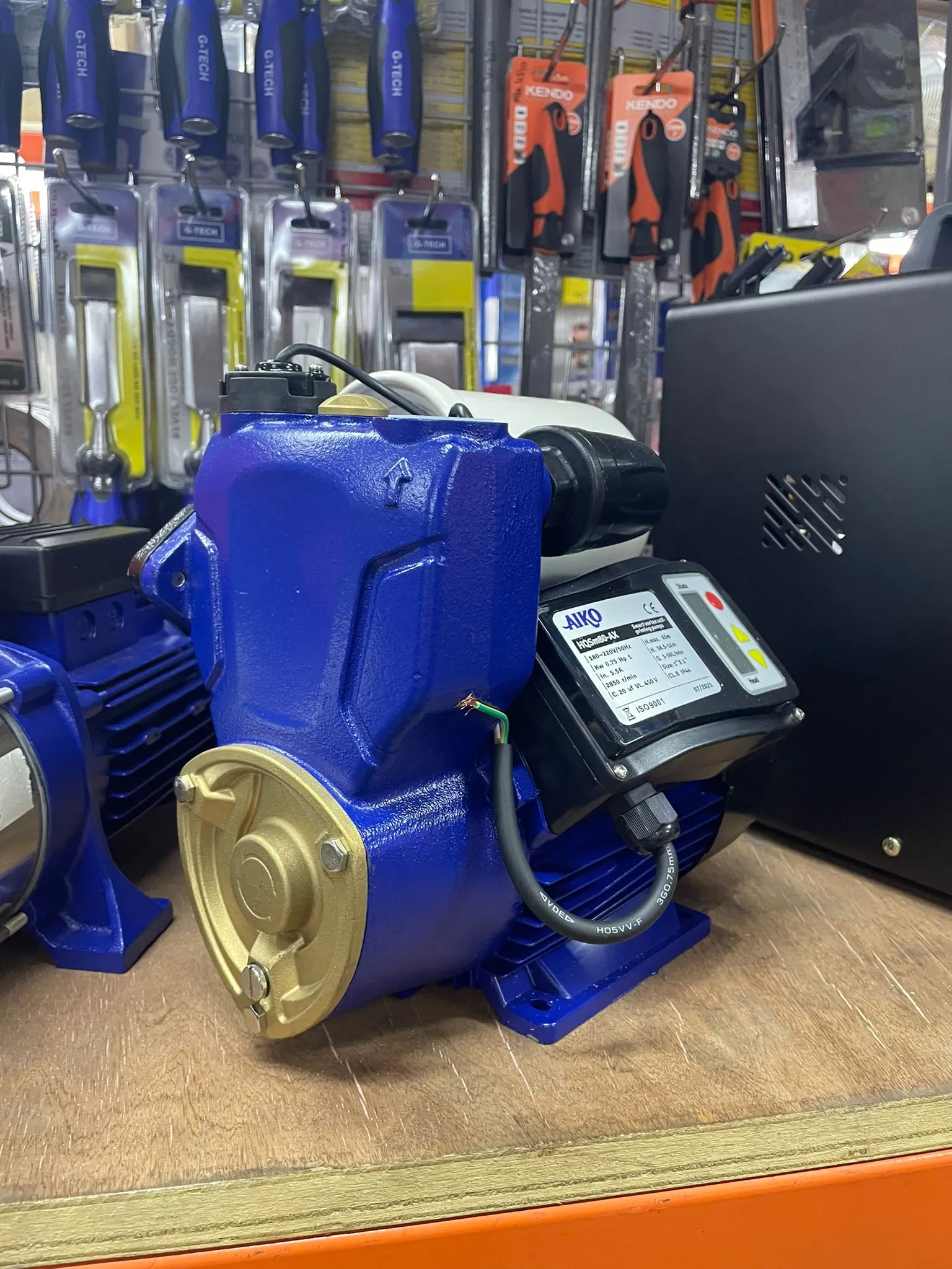 Aiko 220V 1 Outlet with 1Hp Motor Smart Self-Priming (Auto Booster) Pump | Model : WP-HQSM80-AX
