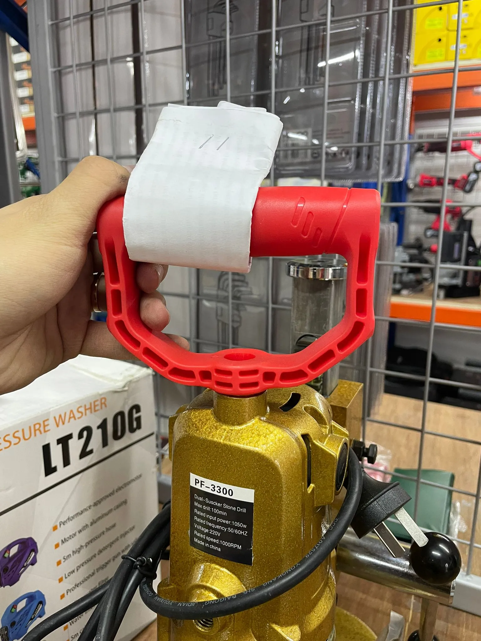 Aiko 220V 1050W Suction Stone Drill For Mable | Model: SD-PF-3300