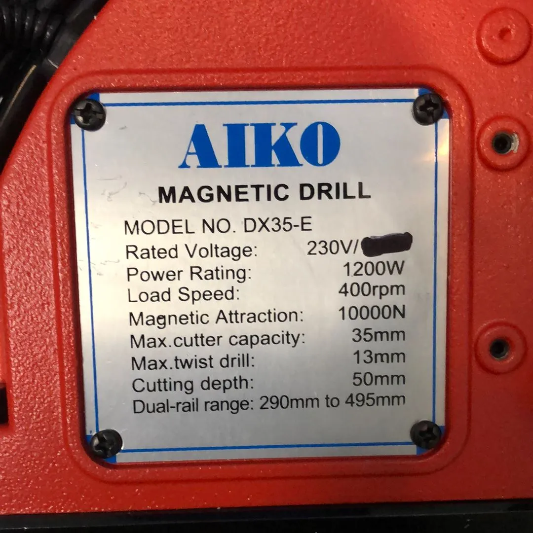 Aiko 220X Magnetic Drill TLM635 | Model : MD-DX35E