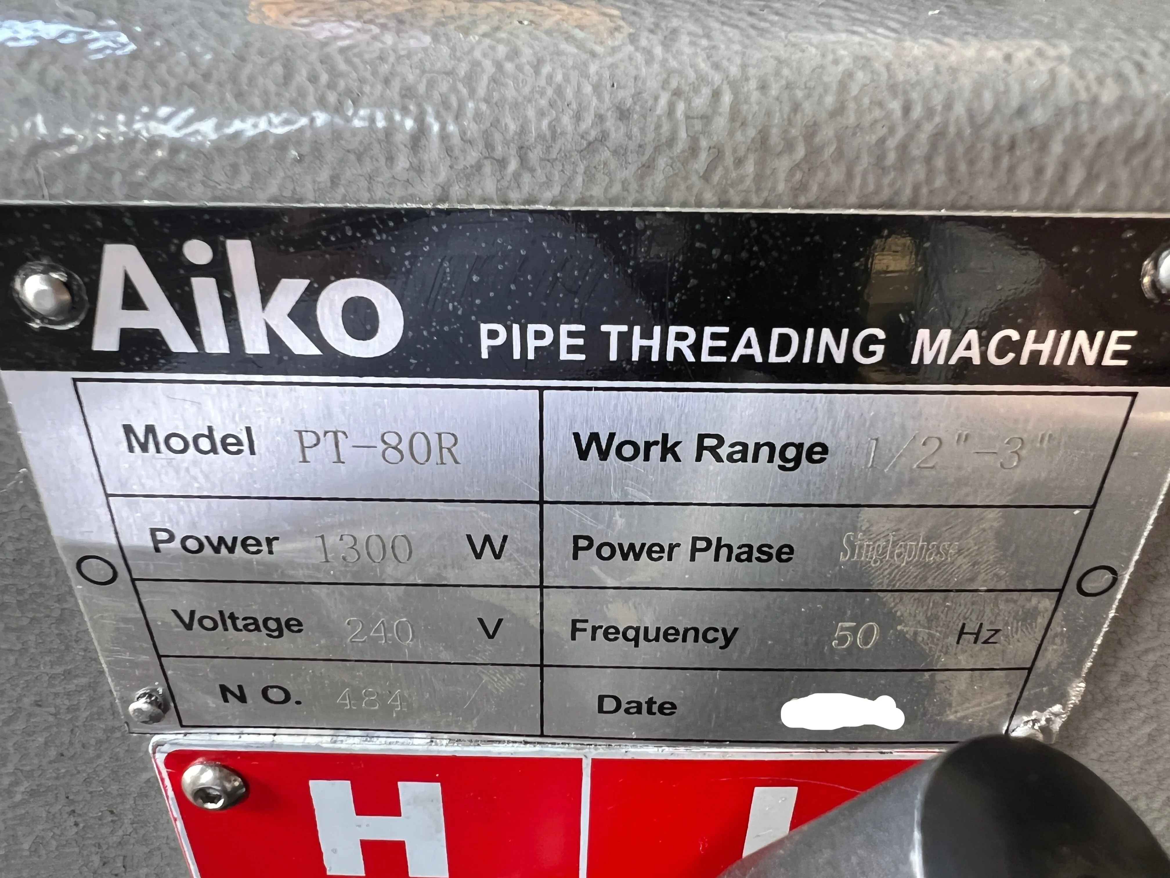 Aiko 3 1300W 2-Speed Threading Machine | Model : TM-AK-PT80RA