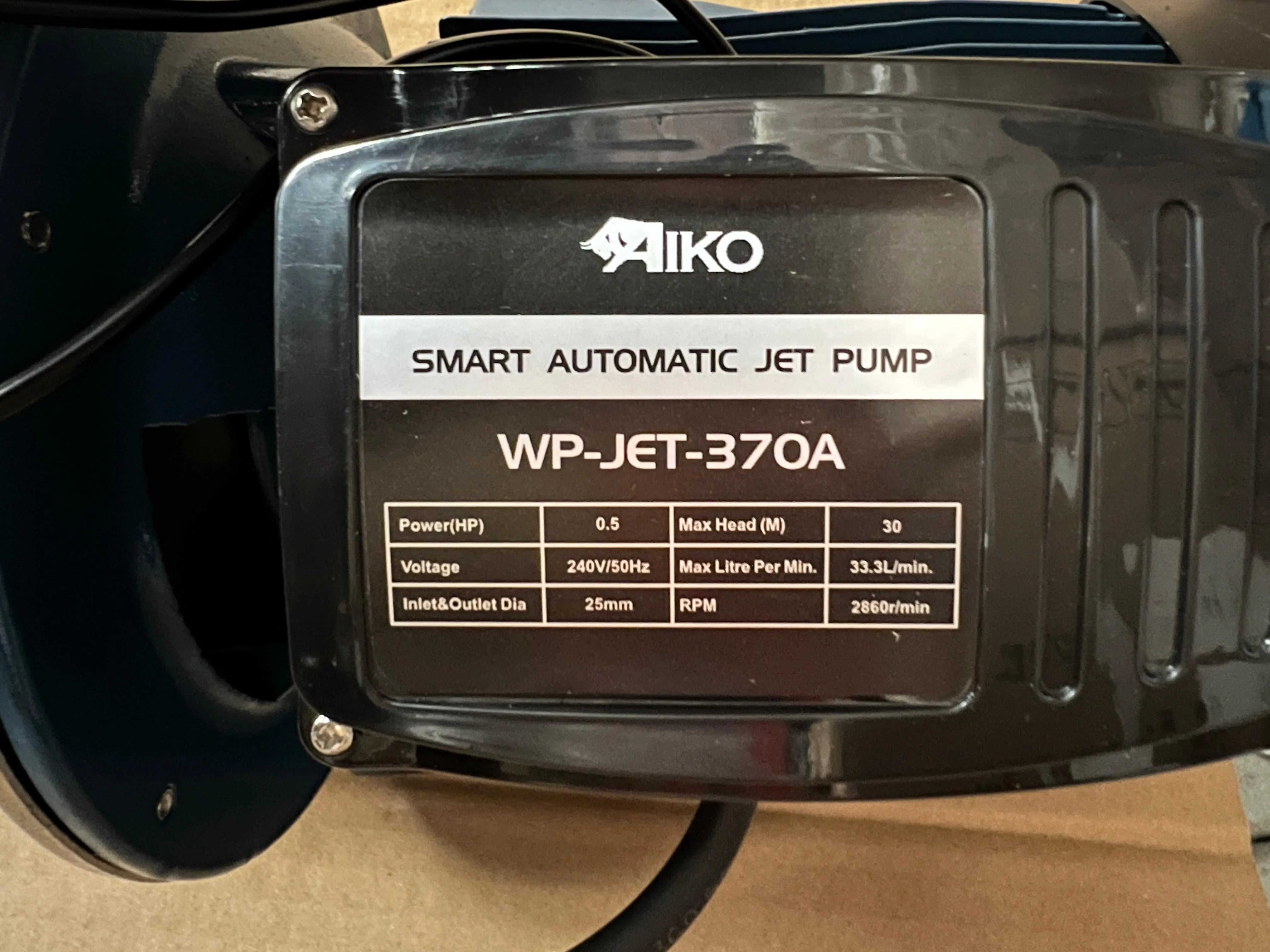 Aiko 370W 1 Automatic Self Priming Water Pump with 2L Tank | Model : WP-JET-370A