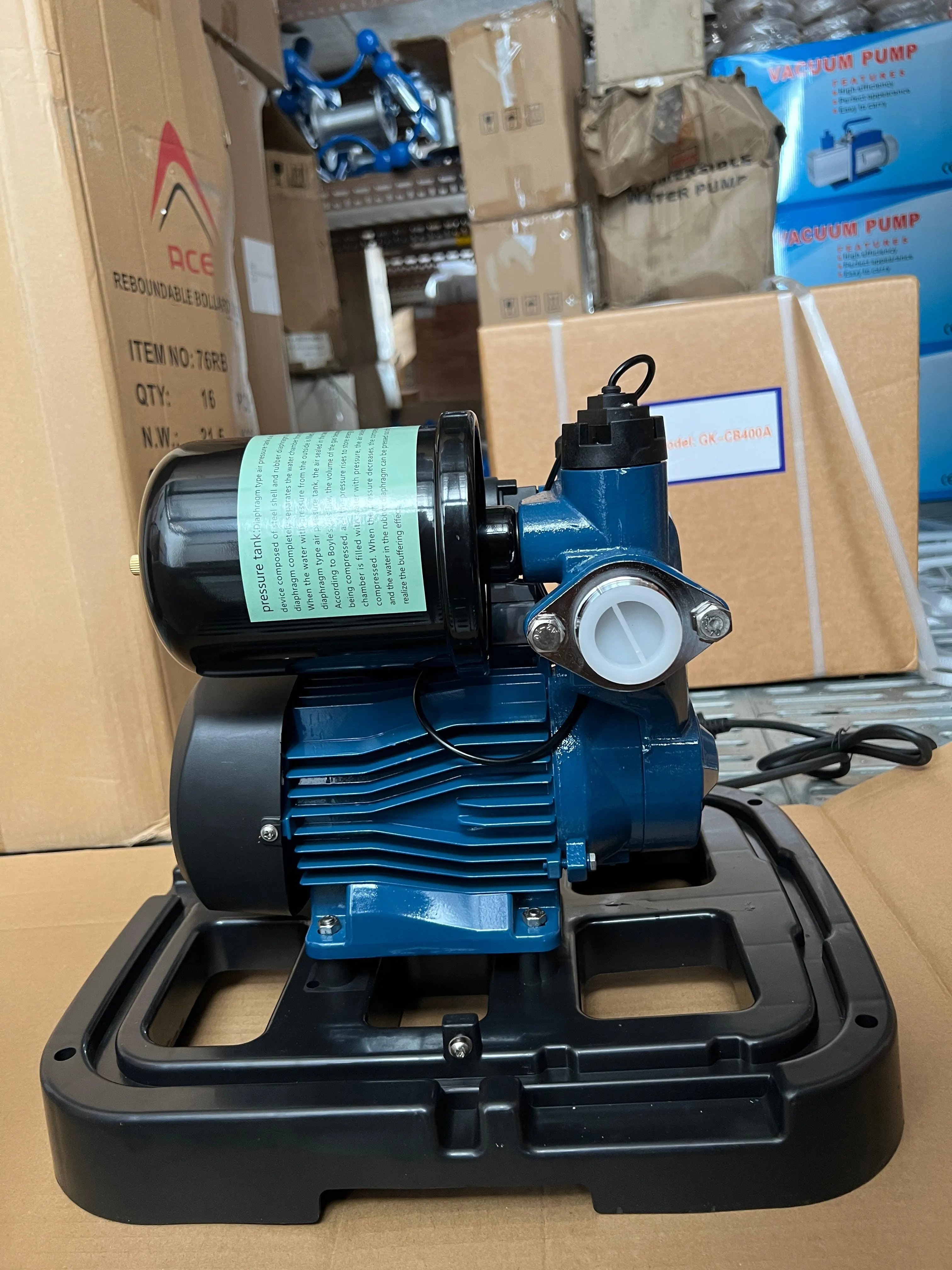 Aiko 400W Automatic Self Priming Booster Water Pump with 2L Tank & Cover 240V 50Hz | Model : WP-GK-CB400A