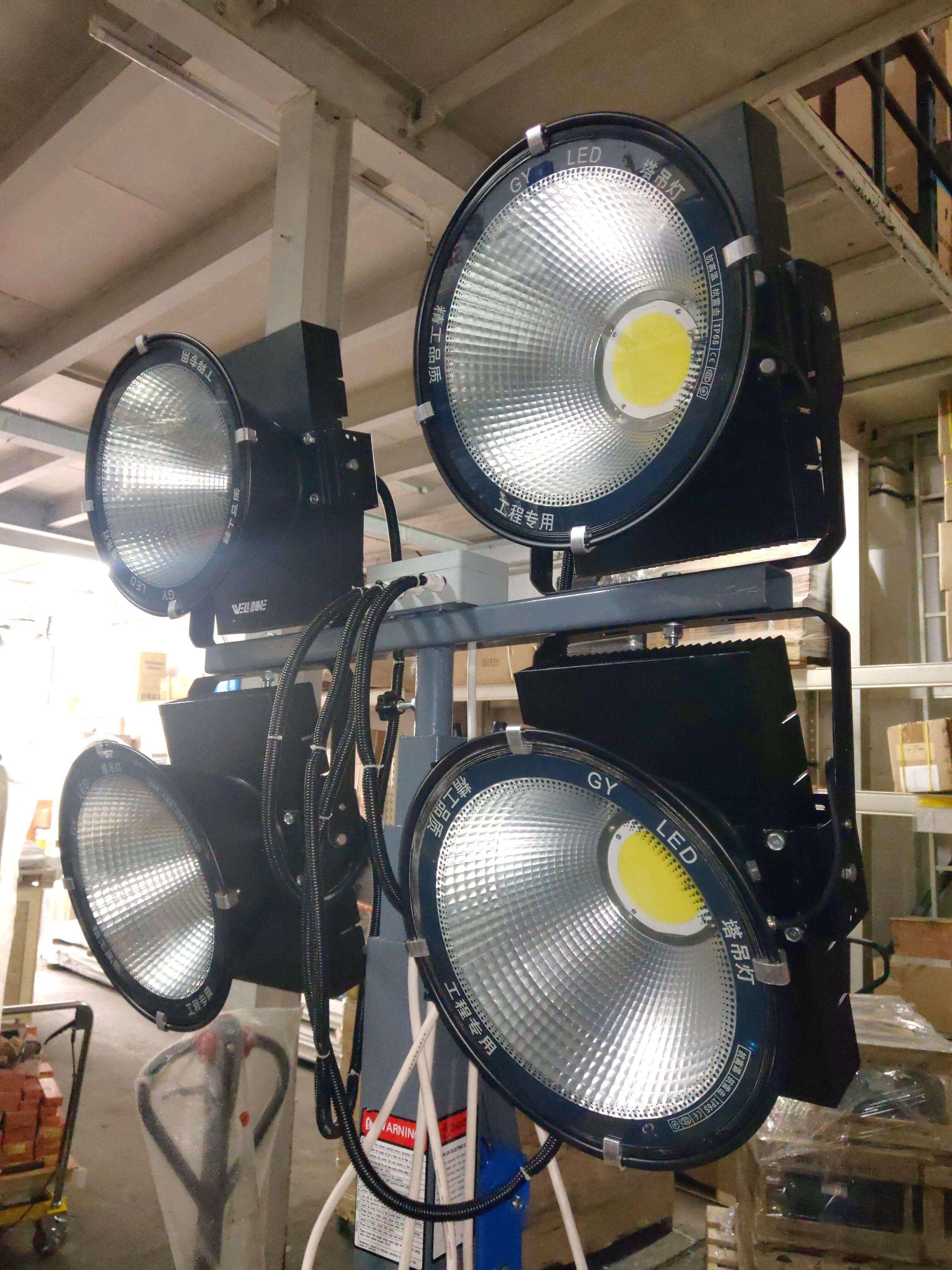Aiko 4x 300W LED Tower Light Come With Diesel Generator | Model: HZM400D
