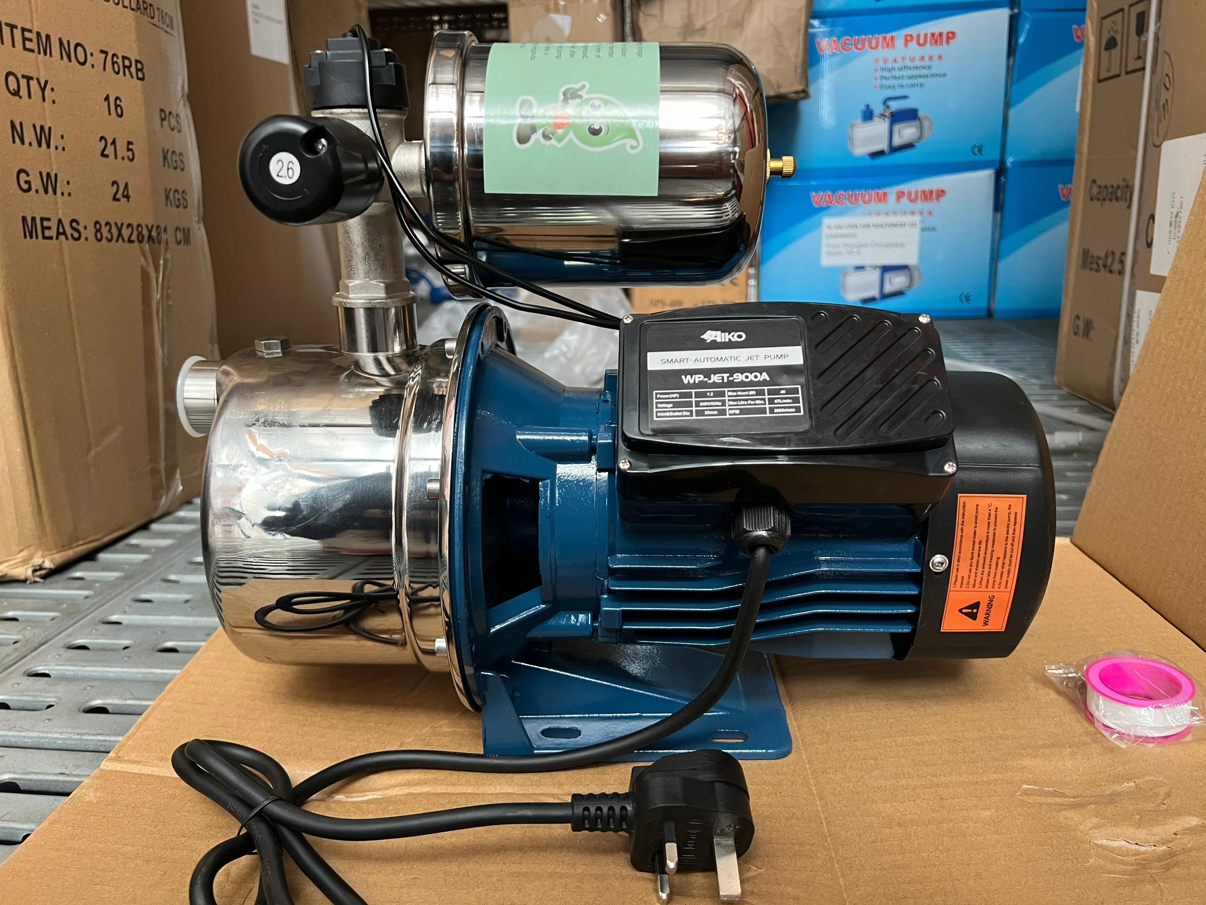 Aiko 900W 1 Automatic Self Priming Water Pump with 2L Tank | Model : WP-JET-900A