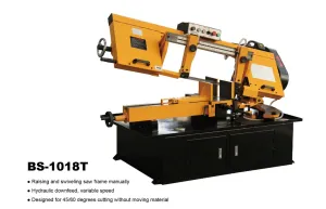 Aiko Band Saw Machine 10 415V 50HZE BS-1018T | Model : BSM-BS1018T