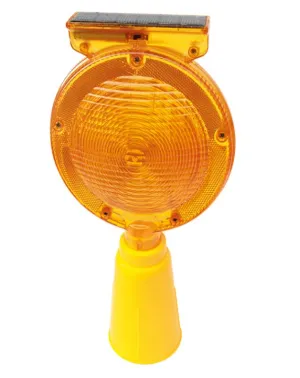 Aiko Barricade Flashing Yellow Light for Cone with Solar | Model : RL-7368