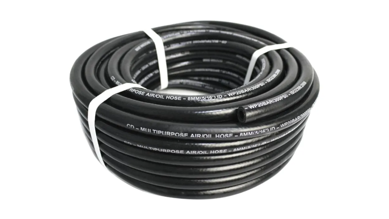 Aiko Black Rubber Air Hose | Model : HOSE-BLK-