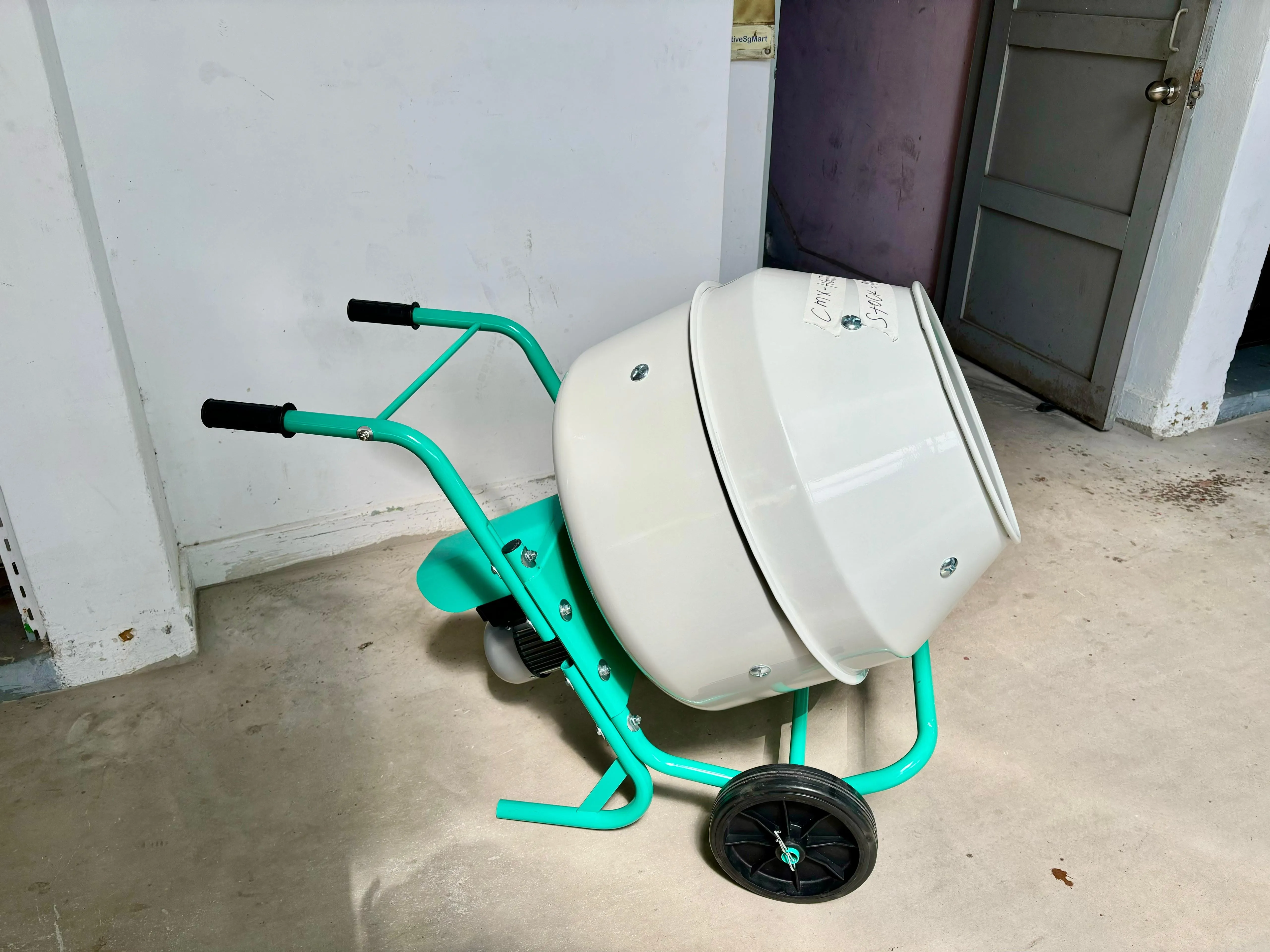 Aiko Cement Mixer 160L (Green & White) C/W 240V Motor  | Model : CMX-HGJ160-YM