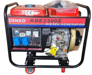 Aiko / Denko Diesel Generator KDE3300E 2.8KVA 230V 50Hz Without Battery | Model : KDE3300E