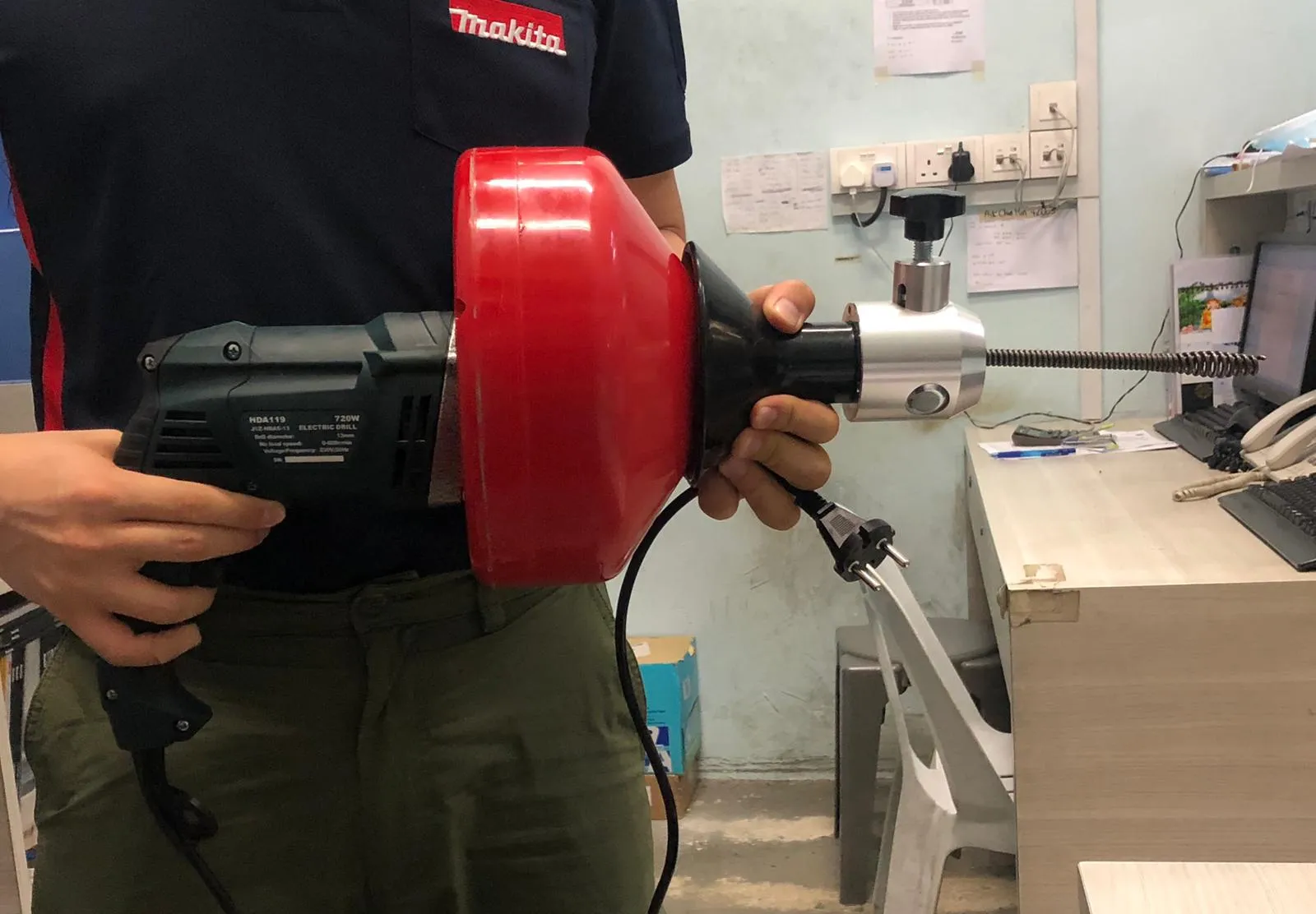 Aiko Drain Cleaner Machine 220V. 705W | Model : DC-D62A