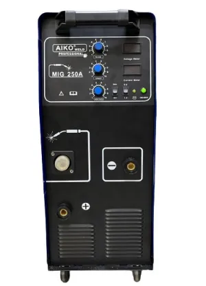 Aiko Mig250a Welding Machine Igbt Come with Rg Ak15/4m 3m Earth & Welding cable | Model : W-MIG250A