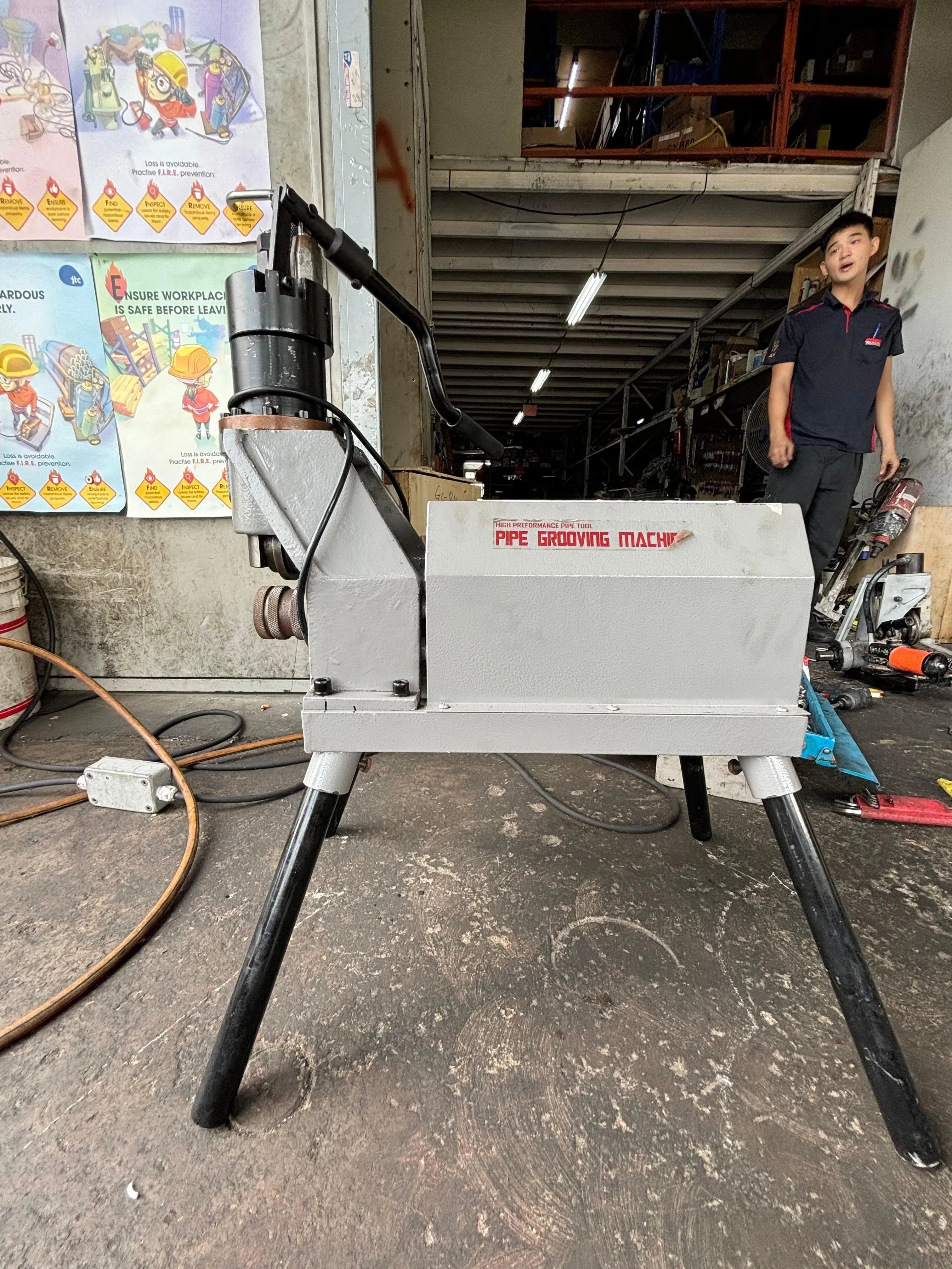 Aiko Pipe Grooving Machine 1-8 240V 50HZ #GC-8N | Model : GC-8N