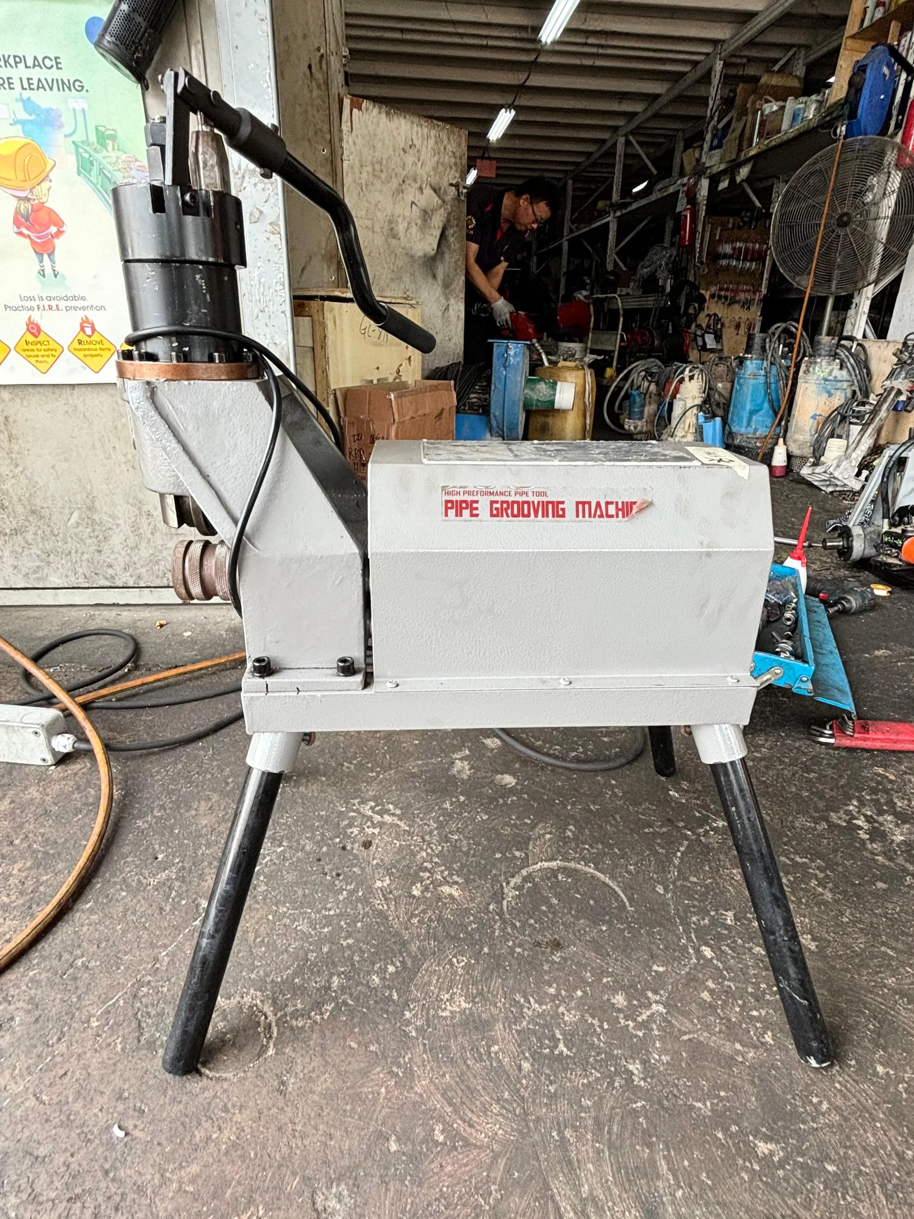 Aiko Pipe Grooving Machine 1-8 240V 50HZ #GC-8N | Model : GC-8N