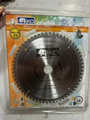 Aiko Saw Blade 8 200*25.4*60T For Aluminium | Model: SBA-A20060T