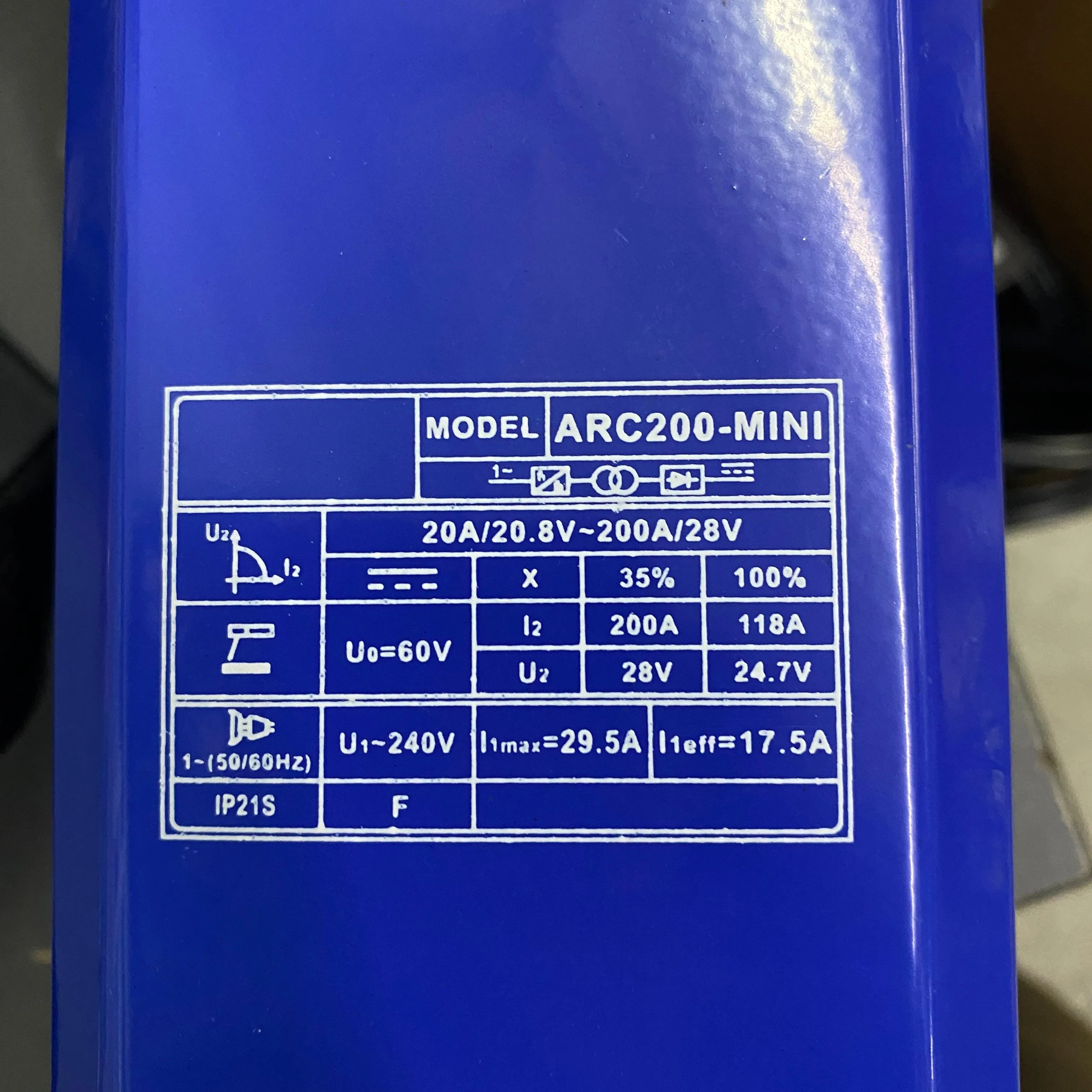 Aiko Welding Machine 240V (Mini) C/W 2.5M Welding Cable | Model: W-ARC200-MINI-MY