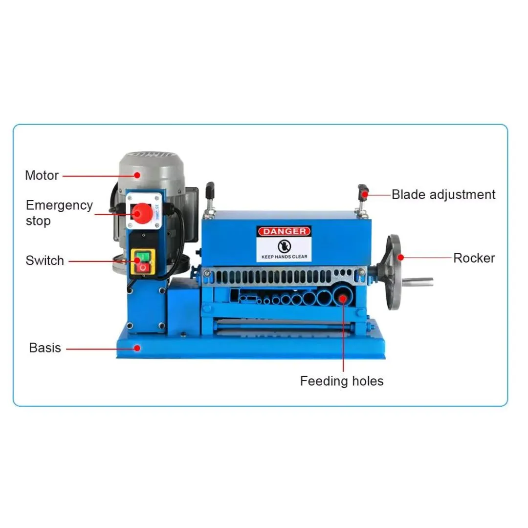 Aiko Wire Stripping Machine 240V 50HZ 1.5-38MM | Model: BS-015M