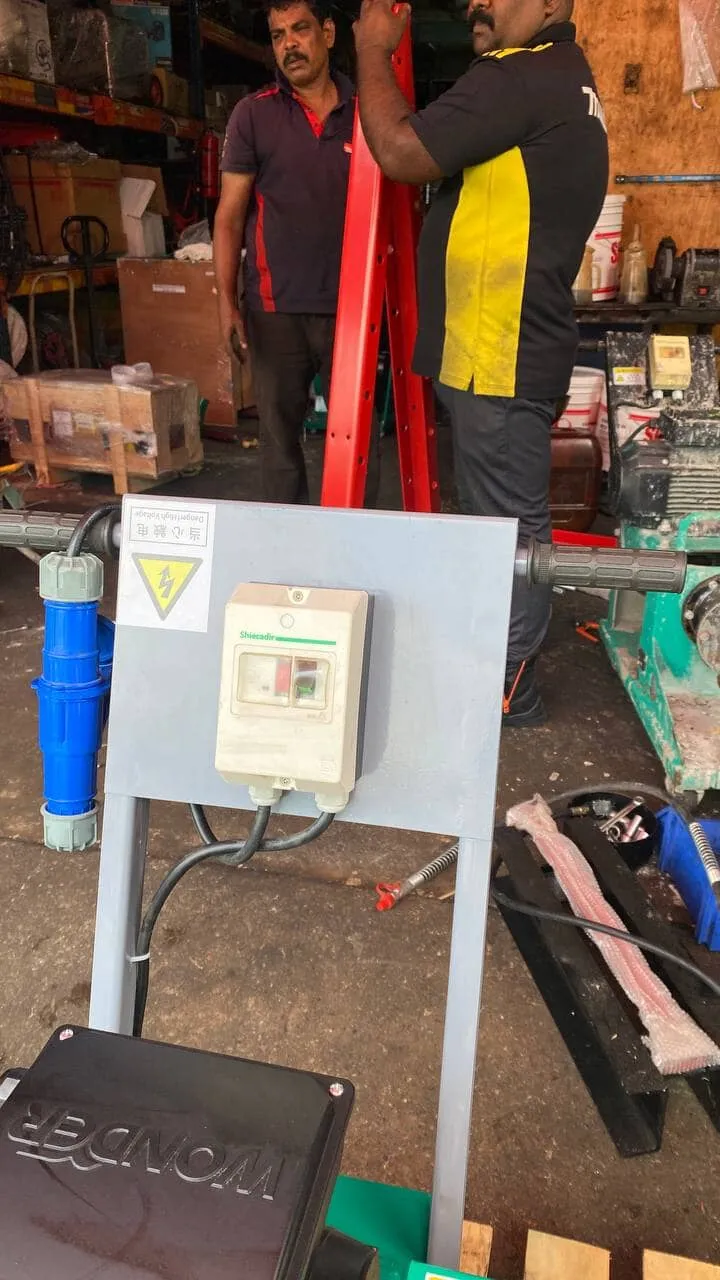 Aiko ZFGP-20-H Electric Cement Grout Pump with 240V Single Phase Come with Hose & Hopper | Model : ZFGP-20-H