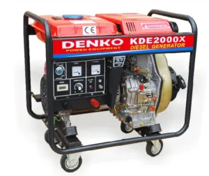 Aiko/denko 230V . 1.7kva . Vertical 4 Cycle Diesel Generator | Model : KDE2000X