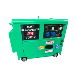 Aiko/Eishin Silent Diesel Generator 6KW 240V 50HZ C/W 188FBE Engine | Model: 7GFLN-188FBE
